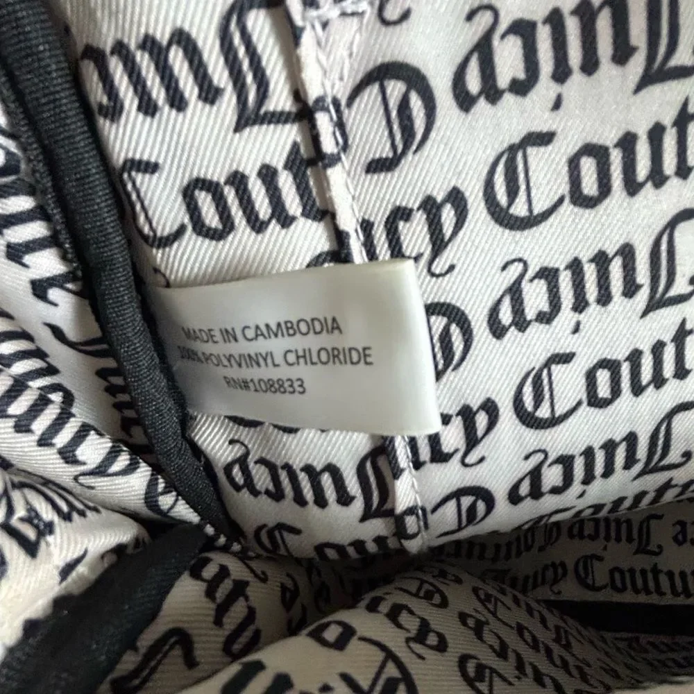 Juicy Couture White/Ivory Embossed Logo Backpack